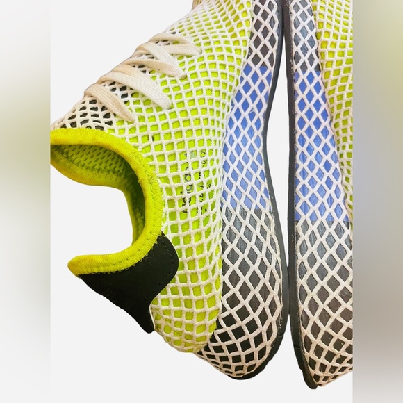 SOLD. ADIDAS mens B2779 slime lime green Deerupt Running Sneakers athletic shoes - Picture 11 of 13